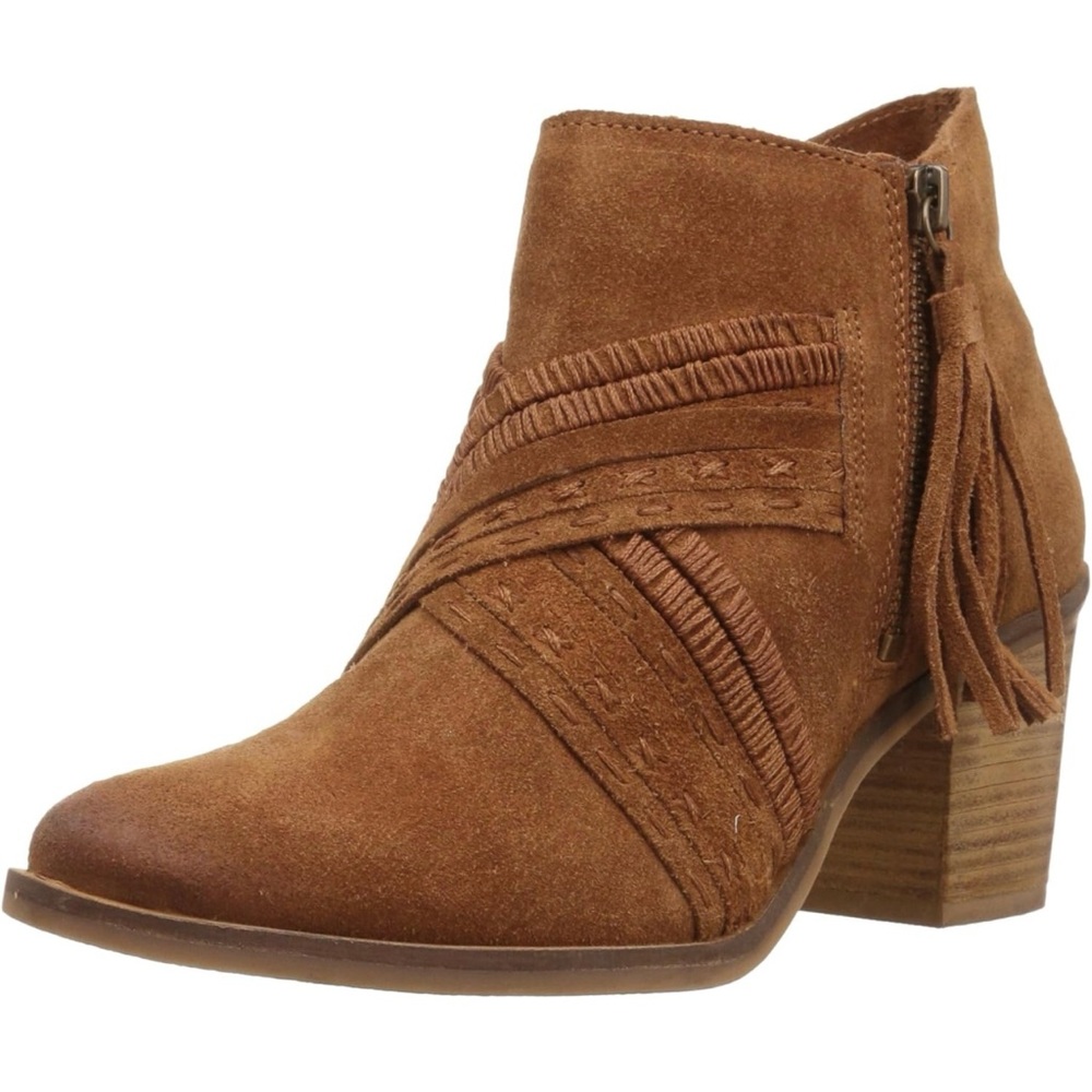 Naughty Monkey Women's Noah Ankle Bootie Tan Size 6.5 Good Condition